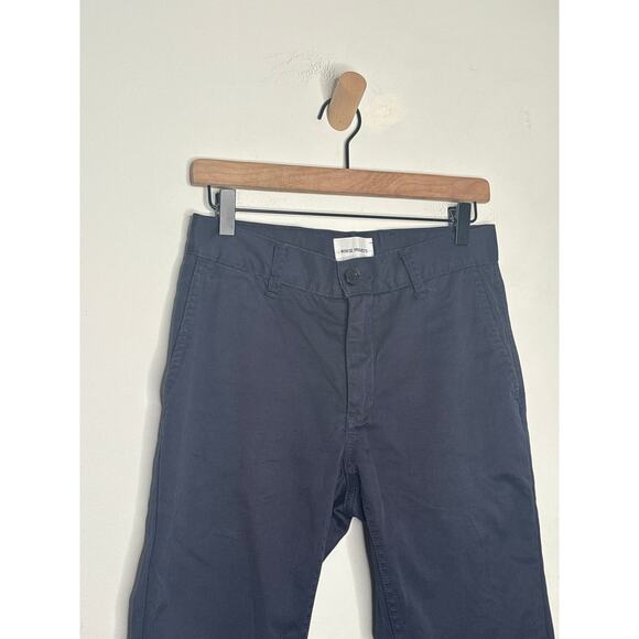 Norse Projects Arnkell Light Chino Pants Mens Size 28 Navy Blue Preppy Casual - Picture 4 of 10